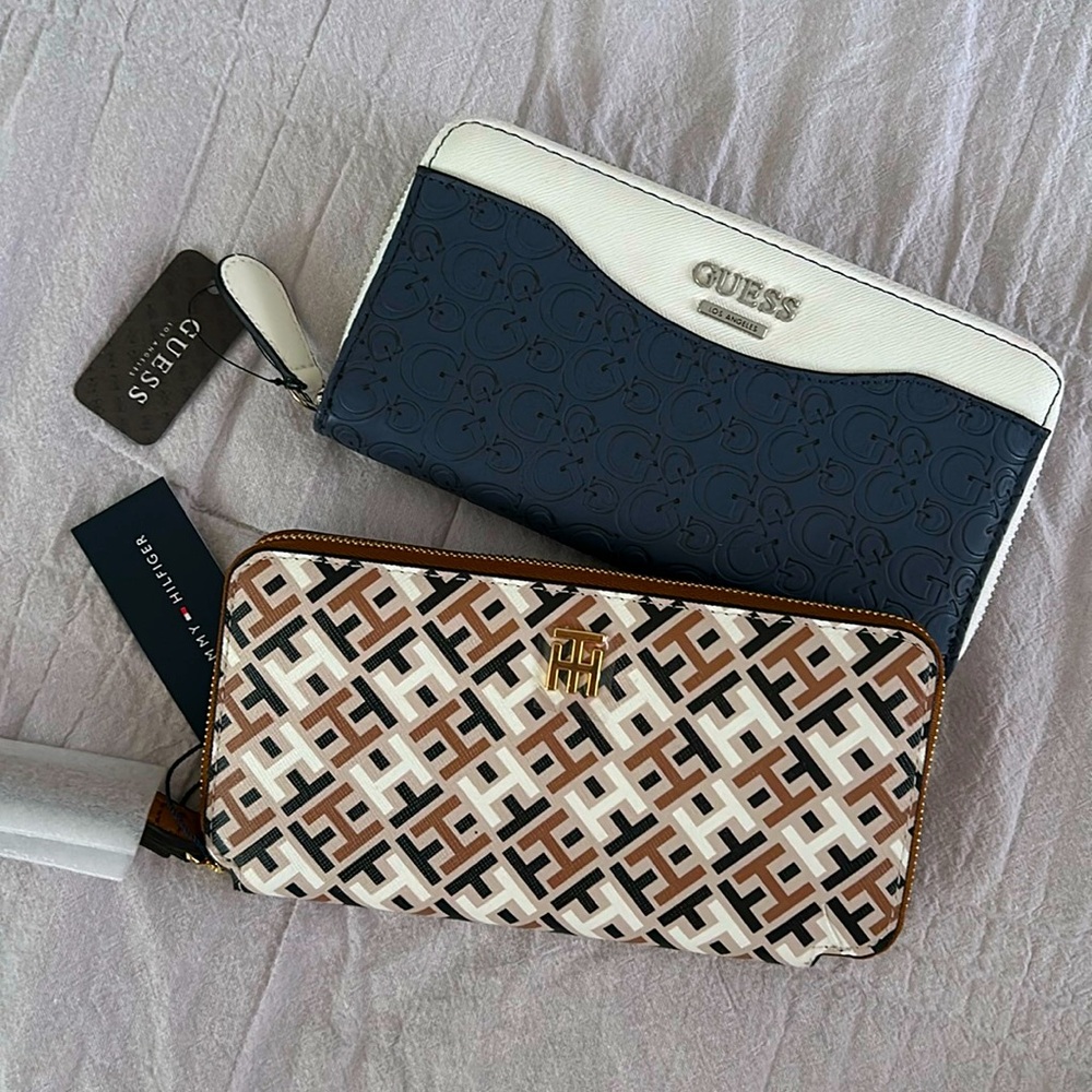 Guess & Tommy Hilfiger Continental Wallet Bundle